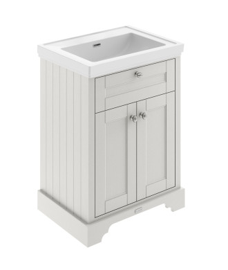 Old London Floor Standing Vanity Unit with Fireclay Basin, Durable Bathroom Furniture, Traditional Sink Vanity Unit for Bathr...