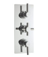 Hudson Reed Tec Pura Triple Thermostatic Shower Valve, Reliable Traditional Thermostatic Shower with Accurate Flow Control, C...
