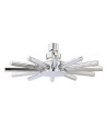 Hudson Reed Fixed Shower Heads Fixed Head, Unique Cloudburst Rainfall Shower Head in Chrome