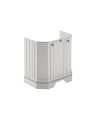 Old London Floor Standing Angled 3 Door Vanity Unit with Ceramic Basin, Traditional Bathroom Sink Cabinet in Timeless Sand, 6...