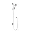Hudson Reed Slimline Slide Rail Kit, Multi-Function Handset & Shower Riser Rail Slider in Chrome