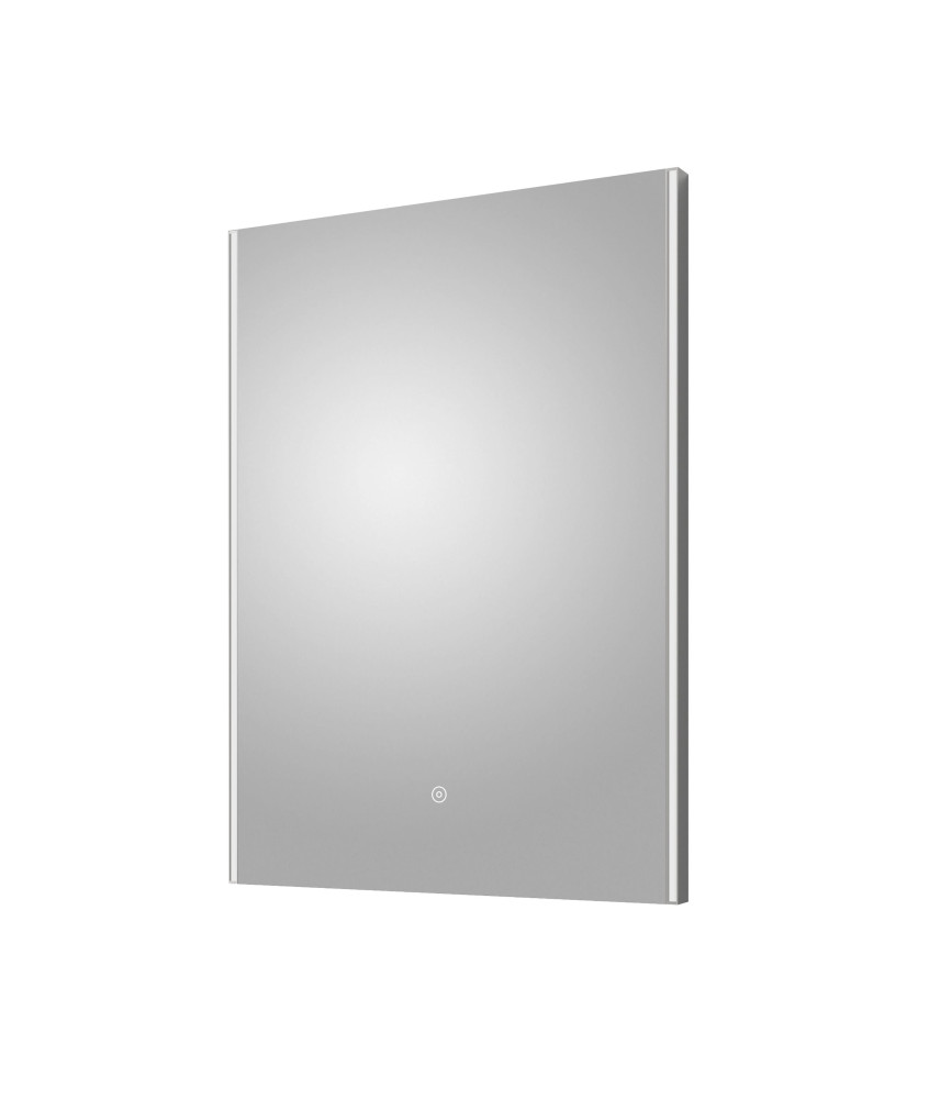 Hudson Reed 700 x 500mm LED MirrorContemporary Vertical Rectangular Touch Sensor Mirror, Surface-Mounted with a Polished Chro...