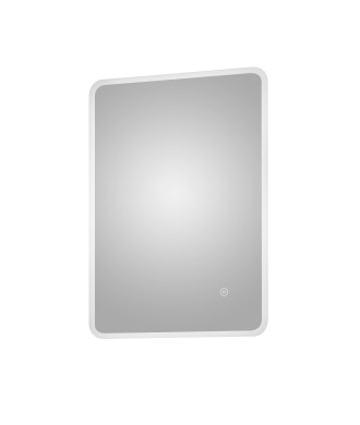 Hudson Reed 700 x 500mm Ambient LED MirrorContemporary Vertical Rectangular Bathroom Mirror with Soft LED Lighting & Chrome F...
