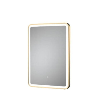 Hudson Reed 700 x 500mm Chrome Framed MirrorSleek Vertical Rectangular Design with Touch Sensor, Surface-Mounted for Contempo...