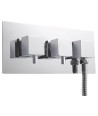 Nuie Volt Dual Handle Concealed Shower Valve With Diverter - Chrome
