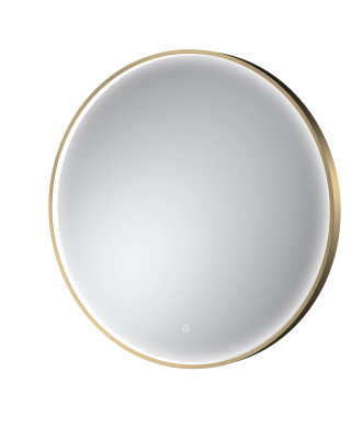 Hudson Reed Mensa Round LED Bathroom Mirror with Touch Sensor and Built-in Demister Pad, Illuminated Mirror for Modern Bathro...