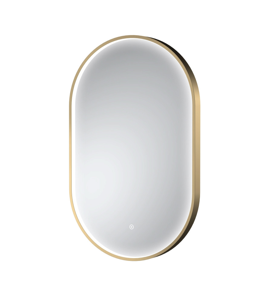 Hudson Reed Columba Framed LED Bathroom Mirror with Touch Sensor, Demister Pad & Illuminated Wall Mirror with Mains Powered i...