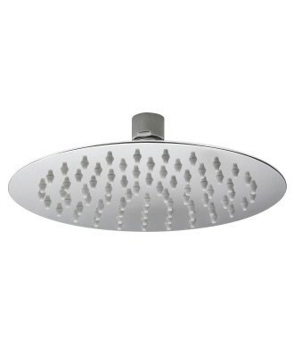 Hudson Reed Round Fixed Head 200mm Diameter, Modern Rainfall Shower Head in Chrome