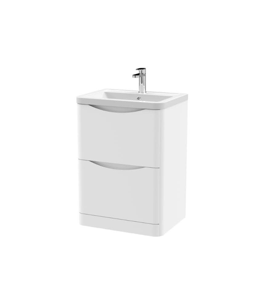 600 F/S 2-Drawer Unit & Ceramic Basin