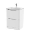 600 F/S 2-Drawer Unit & Ceramic Basin