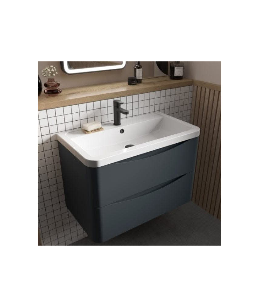 600 W/H 2-Drawer Unit & Ceramic Basin