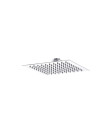 Hudson Reed Square Fixed Head 200mm Diameter, Modern Rainfall Shower Head in Chrome