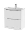 800 F/S 2-Drawer Unit & Ceramic Basin