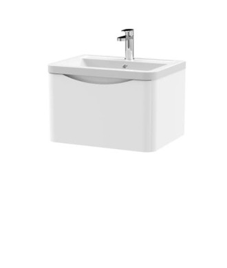 600 W/H 1-Drawer Unit & Ceramic Basin