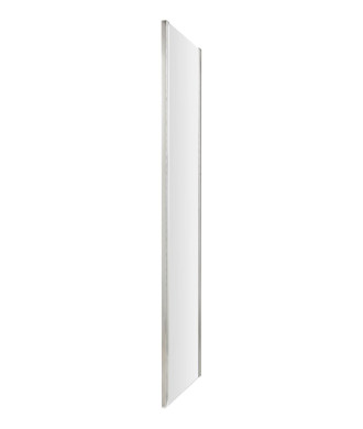 Hudson Reed Apex Side Panel, Durable Semi-Frameless Shower Screen with Toughened Glass and Reversible Design in Chrome, 900mm