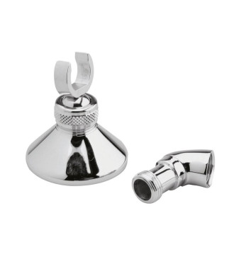 Nuie Wall Bracket And Elbow - Chrome