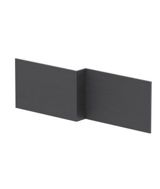 Hudson Reed Square Shower Bath Front Panel, Stylish Bath Panel for Square Shower Baths, Durable Bathroom Accessory in Graphit...