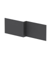 Hudson Reed Square Shower Bath Front Panel, Stylish Bath Panel for Square Shower Baths, Durable Bathroom Accessory in Graphit...