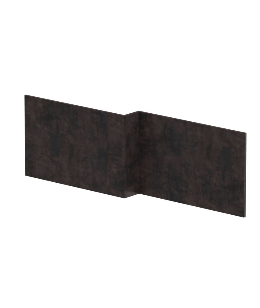 Hudson Reed Square Shower Bath Front Panel, Stylish Bath Panel for Square Shower Baths, Durable Bathroom Accessory in Metalli...