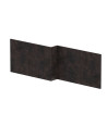 Hudson Reed Square Shower Bath Front Panel, Stylish Bath Panel for Square Shower Baths, Durable Bathroom Accessory in Metalli...