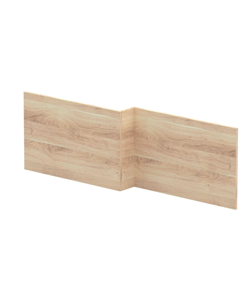 Hudson Reed Square Shower Bath Front Panel, Stylish Bath Panel for Square Shower Baths, Durable Bathroom Accessory in Bleache...