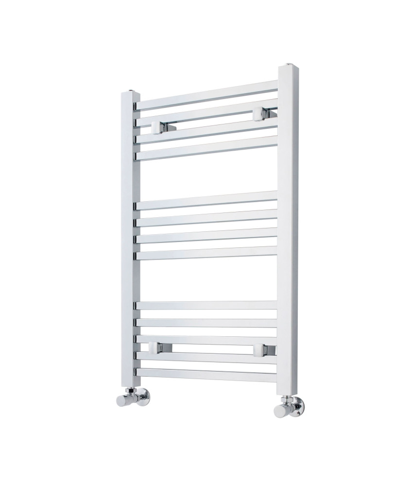 Nuie Straight Heated Towel Rail - 800mm x 500mm - Chrome