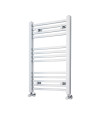 Nuie Straight Heated Towel Rail - 800mm x 500mm - Chrome