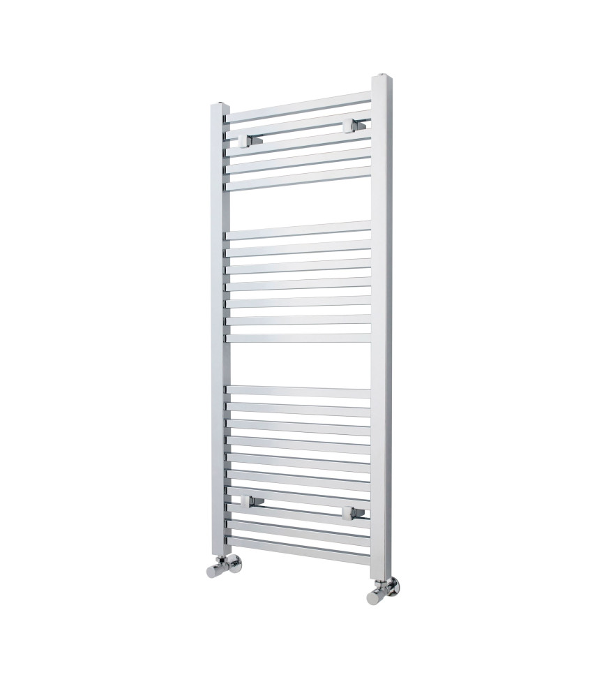 Nuie Straight Heated Towel Rail - 1200mm x 500mm - Chrome