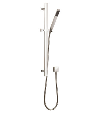 Nuie Sheer Shower Slider Rail Kit With Pencil Handset - Chrome