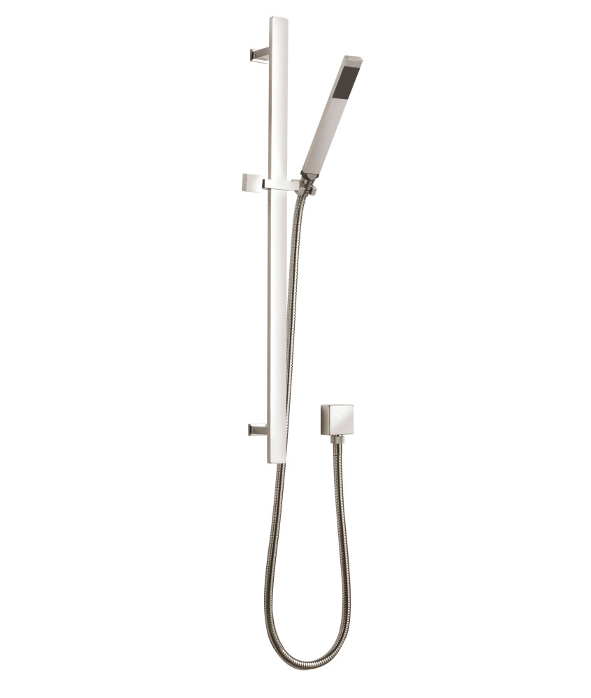 Nuie Sheer Shower Slider Rail Kit With Pencil Handset - Chrome