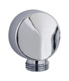 Nuie Round 53mm Wide Outlet Elbow - Chrome