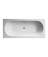 Nuie Otley Round Double Ended Bath with Leg Set, Durable Acrylic Bath with Central Waste Compatible with Bath Panels for Mode...