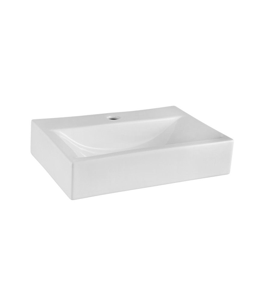 Nuie 460mm Countertop Basin - 1 TH - White