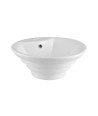 Nuie 460mm Sit-On Countertop Basin - 1 TH - White