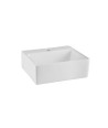 Nuie 335mm Sit-On Countertop Basin - 1 TH - White