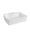 Nuie 485mm Sit-On Countertop Basin - 1 TH - White
