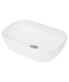 Nuie 455mm Sit-On Countertop Basin - No TH - White