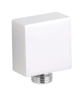 Nuie Square Outlet Elbow - Chrome