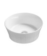 Nuie 360mm Sit-On Countertop Basin - No TH - White