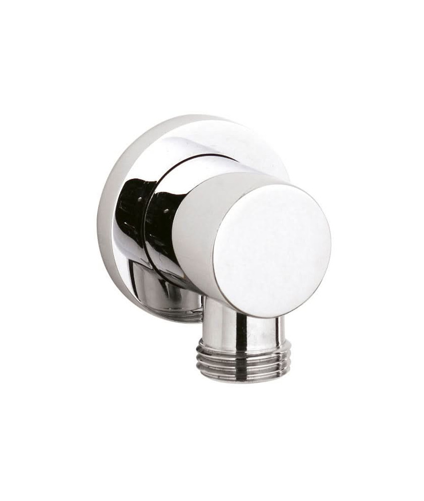 Nuie Round 45mm Wide Outlet Elbow - Chrome