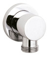 Nuie Round 45mm Wide Outlet Elbow - Chrome