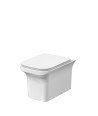 Nuie Ava Square Back to Wall Toilet With Soft Close Seat - White