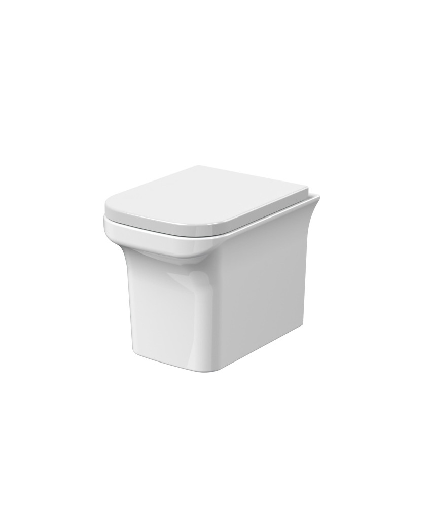 Nuie Ava Wall Hung Toilet With Soft Close Seat - White