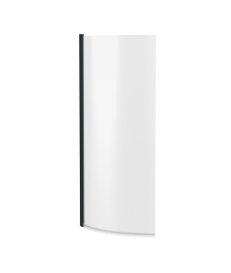 Nuie Pacific P-Shaped Shower Bath Screen - 1433mm x 715mm - Clear