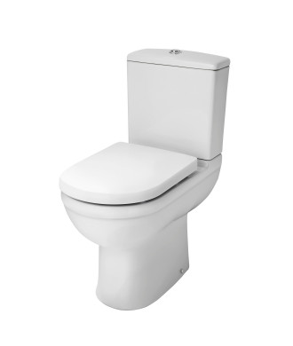 Nuie Ivo Comfort Height Close Coupled Toilet With Push Button Cistern - White