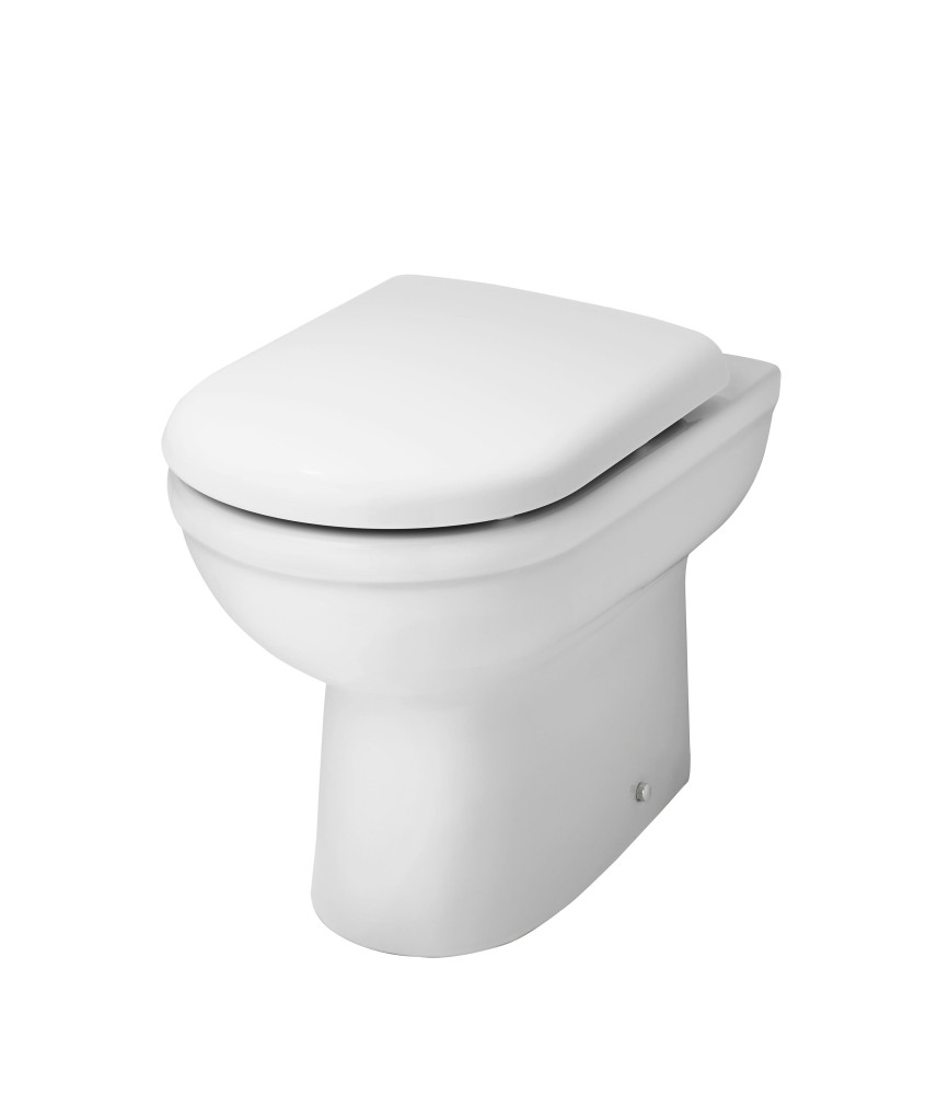 Nuie Ivo Comfort Height Back to Wall Toilet - White