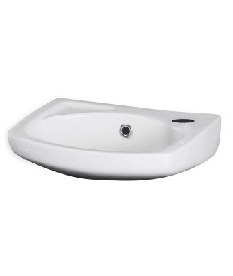 Nuie Melbourne Square 350mm Wall Hung Cloakroom Basin - 1 TH - White