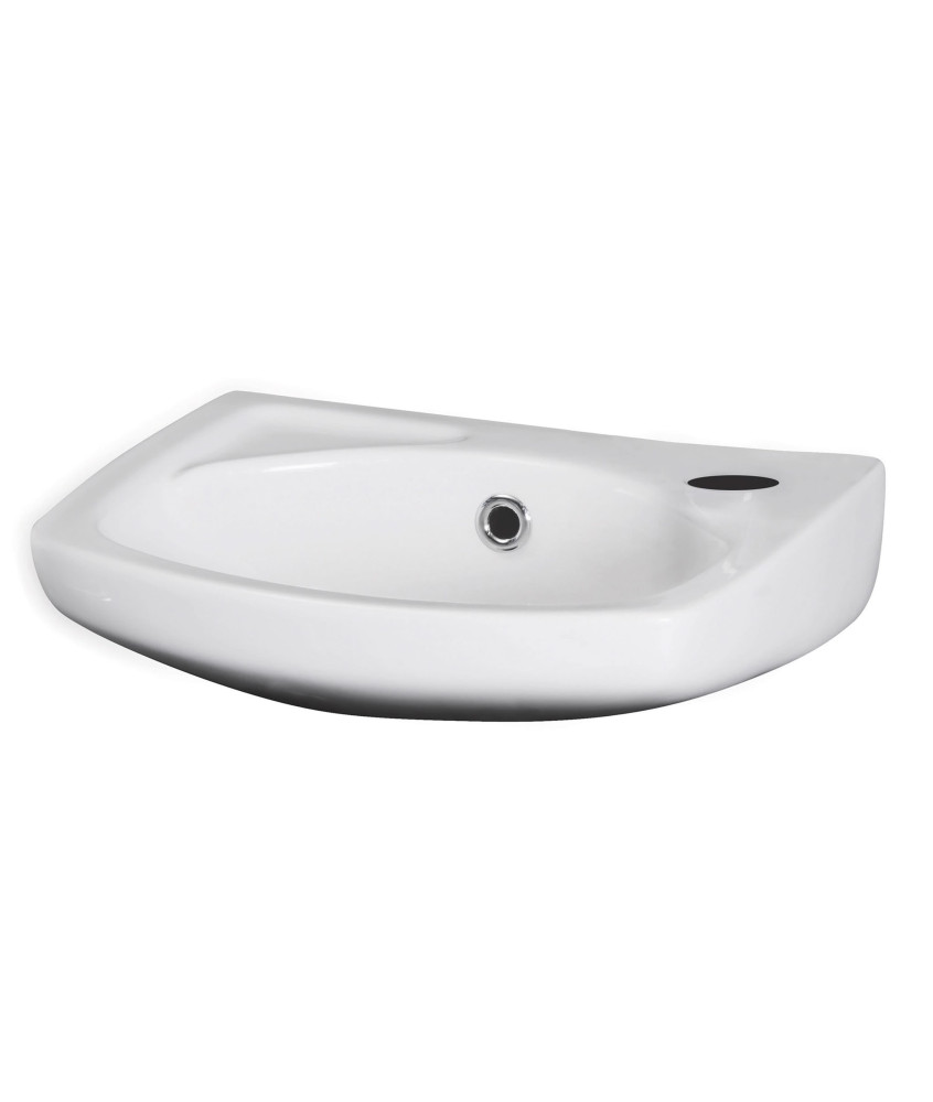 Nuie Melbourne Square 350mm Wall Hung Cloakroom Basin - 1 TH - White