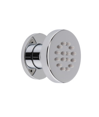 Nuie Round Body Jet 50mm Wide Single - Chrome