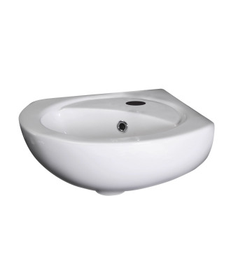 Nuie Melbourne 450mm Wall Hung Corner Basin - 1 TH - White